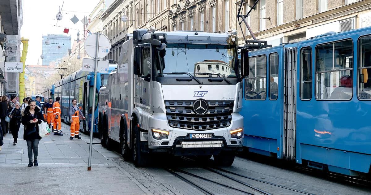 FOTO: Neobično ZET-ovo vozilo u centru Zagreba - jeste li ga primijetili?
