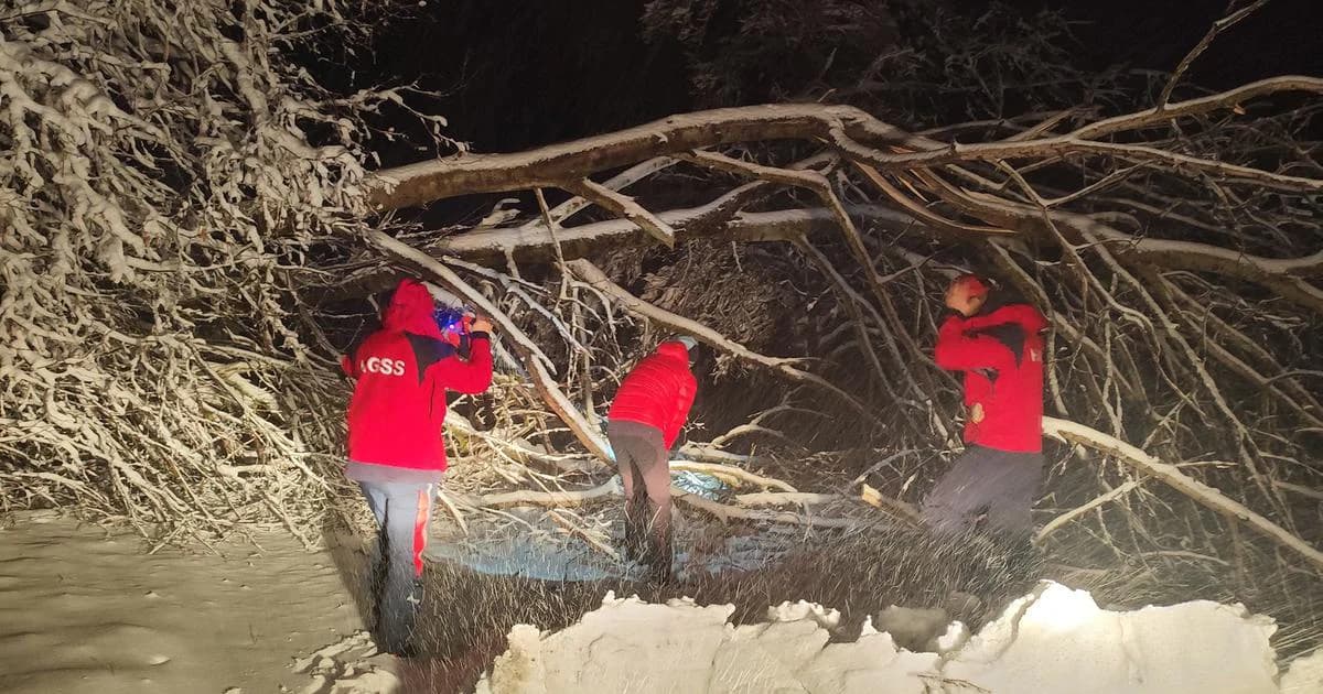Obitelj spašena iz snježne zamke u noćnoj akciji HGSS-a
