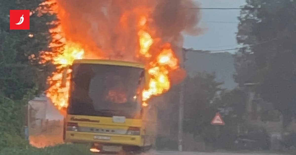 Bjelovar: Autobus buknuo u plamen, policija otkrila uzrok