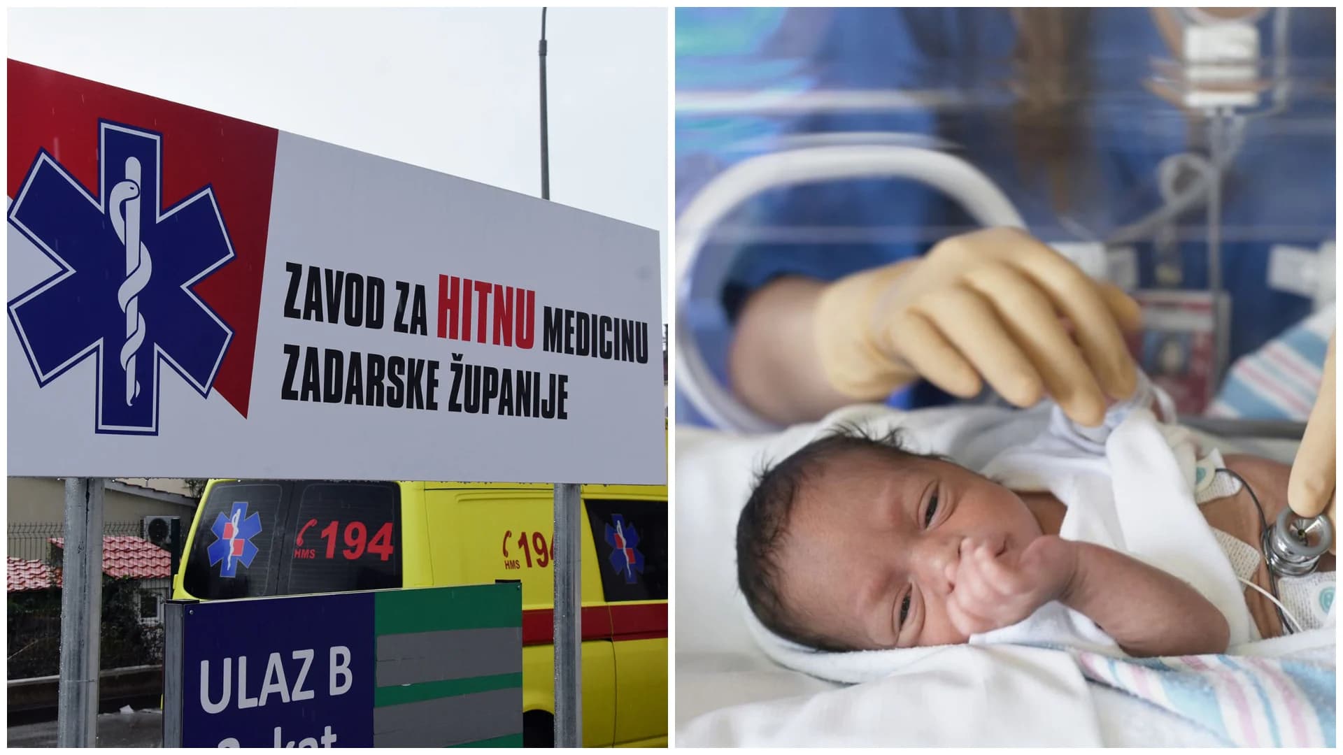 Zadarska županija demantira optužbe: Osigurano više od deset vozila za hitni prijevoz novorođenčadi