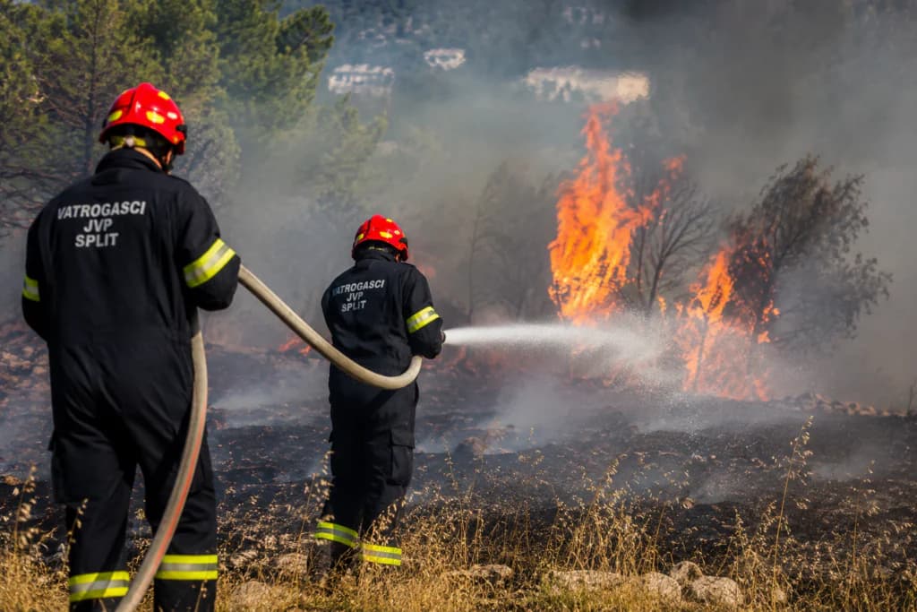 Vatrogasci imali pune ruke posla: Požar kod Vrdova zahvatio 100 hektara, gorjelo i osobno vozilo